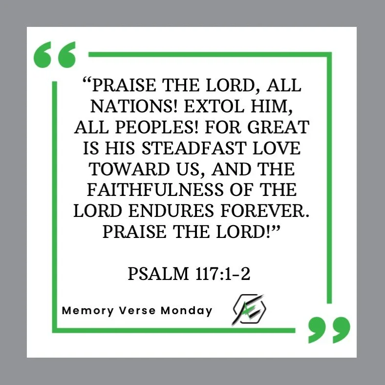 Memory Verse Monday!