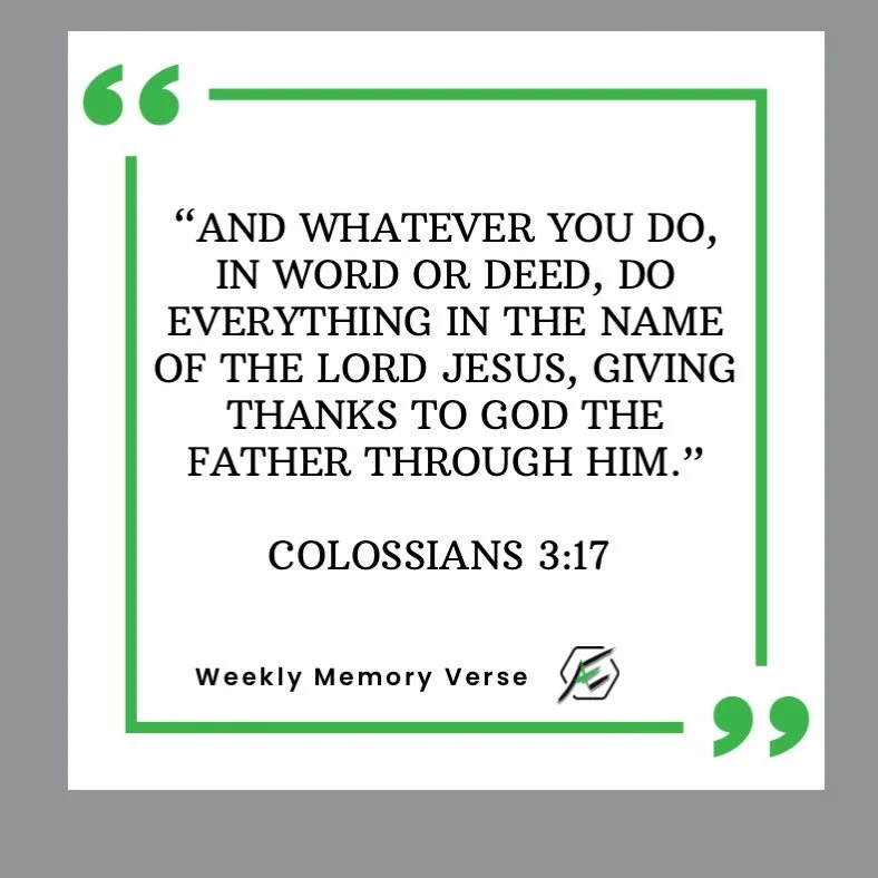 Memory Verse Monday! 💚