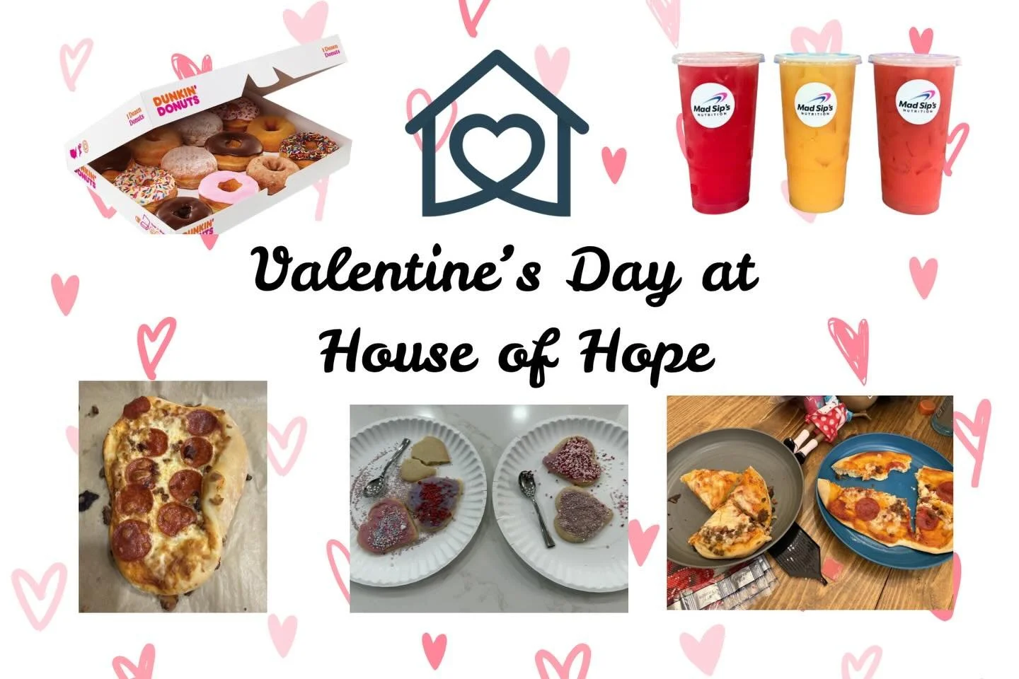 🩷Valentine&rsquo;s Day at House of Hope❤️

Today, we wanted the kids and staff to feel special and loved. Dunkin&rsquo; Donuts were waiting for the kids when they woke up this morning. The Social Workers and Sitter Staff had a special delivery from 