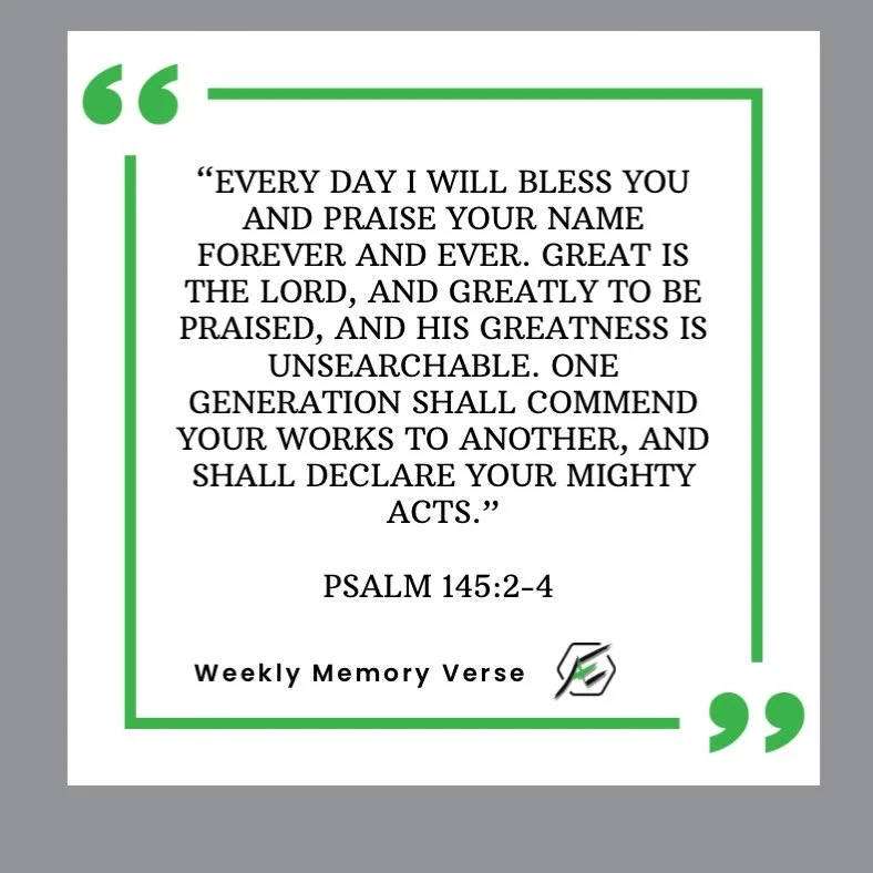 Memory Verse Monday! 💚