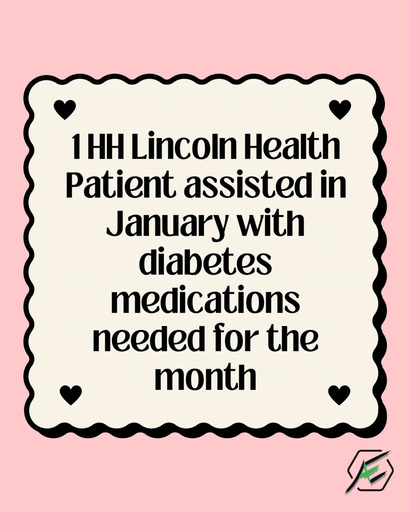 We are thankful to be able to support Lincoln Health patients every month!