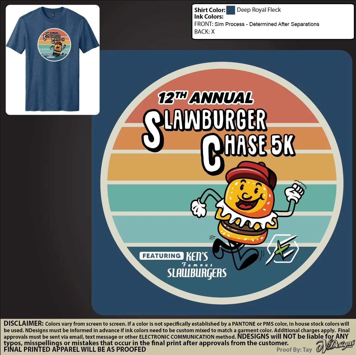 Thank you @ndesigns for helping us with this years t-shirt design! 

❗️Register before Thursday, April 2nd to get your Slawburger Chase t-shirt❗️

🍔https://www.reg2run.com/index.php/event_details/448