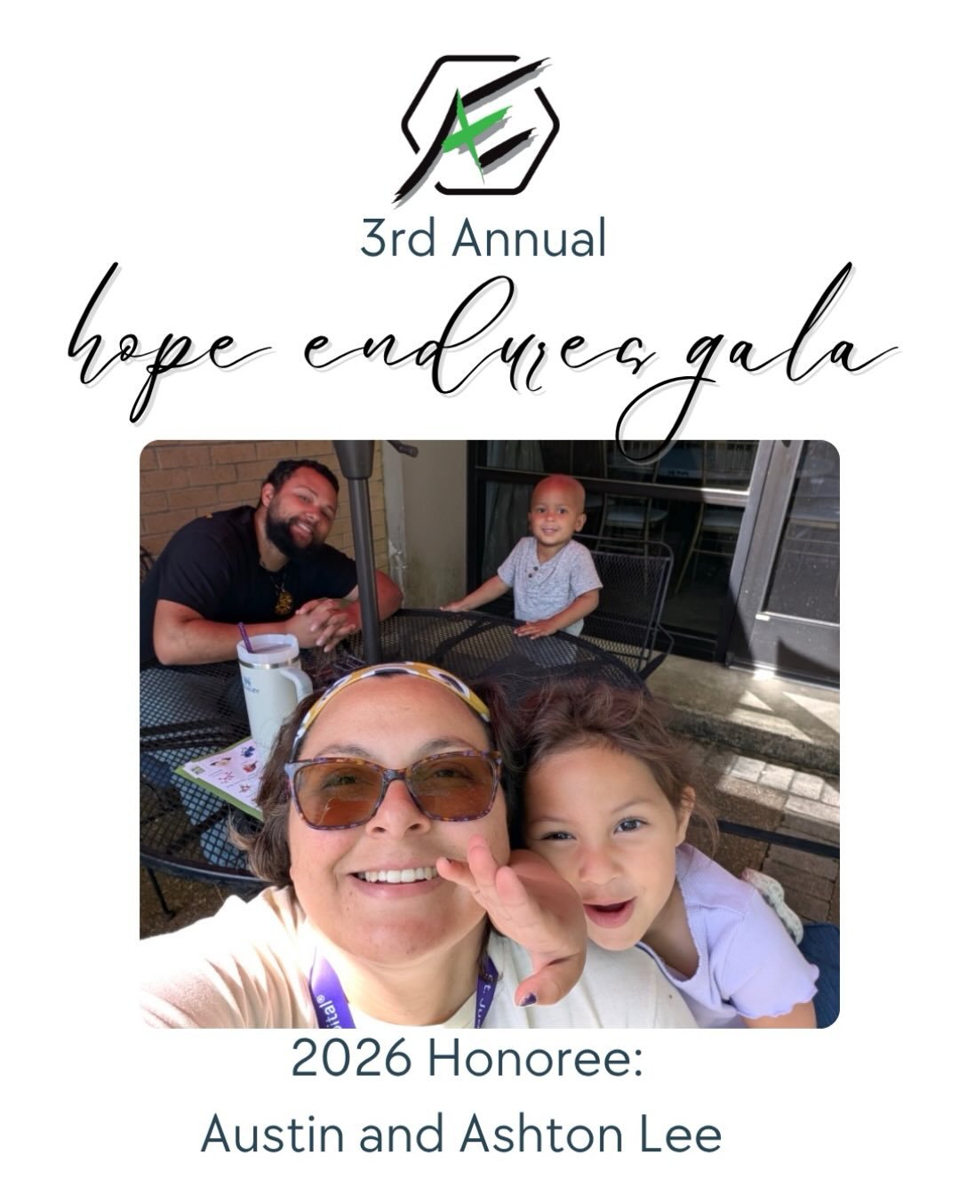 ✨Meet our 3rd Annual Hope Endure&rsquo;s Gala Honoree&rsquo;s: Austin and Ashton Lee✨

Ashton Lee endured breast cancer treatment  in 2024 and had a double mastectomy in December 2024. She also received radiation in the first part of 2025. 

Her two 