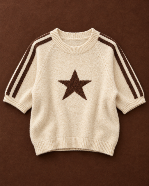 PULL ETOILE VANILLE