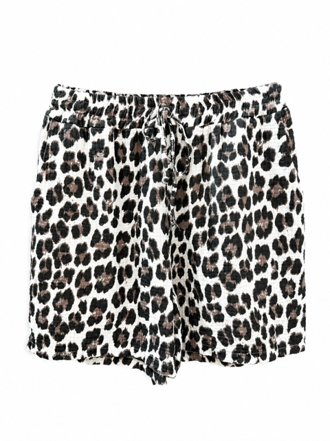 SHORT EN GAZE DE COTON LEO GRANDE TAILLE