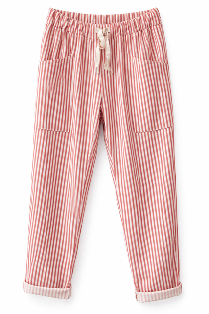 PANTALON RAYE ROUGE / BLANC