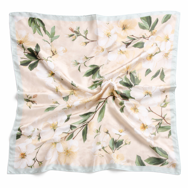 FOULARD FLEURS POMMIER