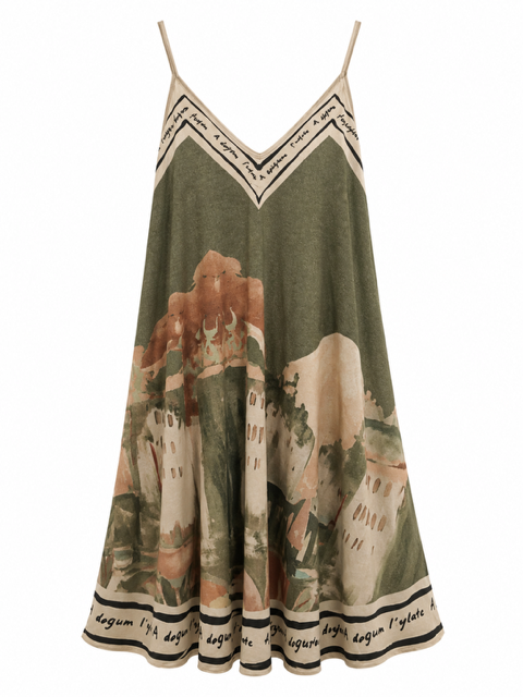 ROBE TOSCANE KAKI