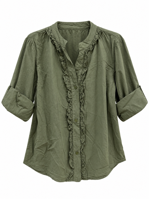 CHEMISE EN COTON KAKI