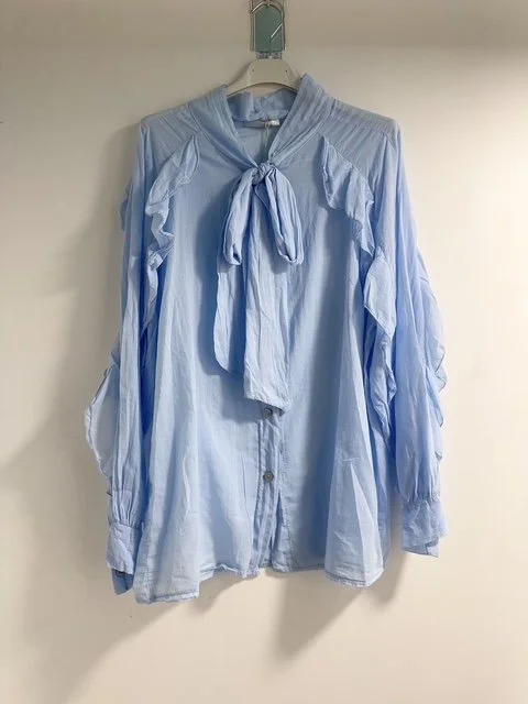 CHEMISE CRAVATE CIEL