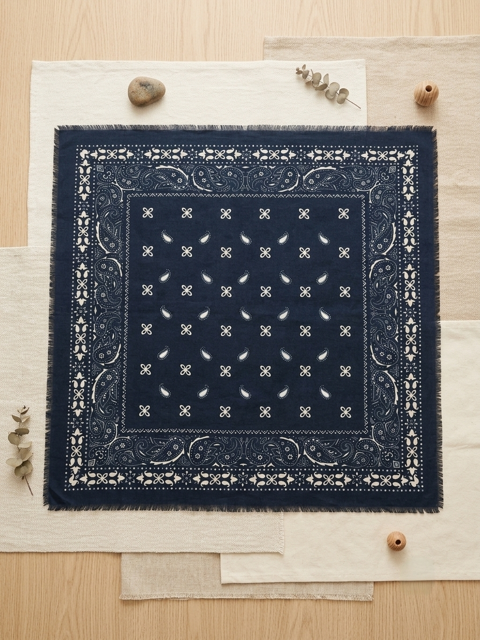 CHECHE FOULARD BANDANA MARINE