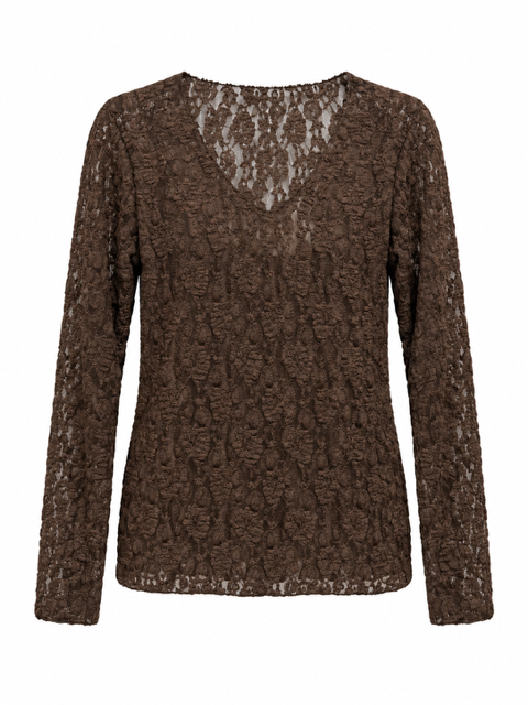 TOP DENTELLE CHOCOLAT