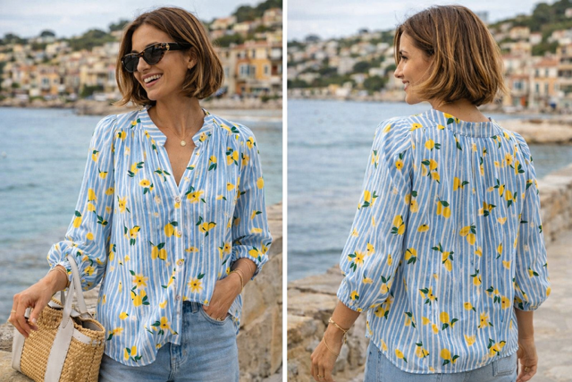 MAXI CHEMISE LIMONCELLO TAILLE 36/46