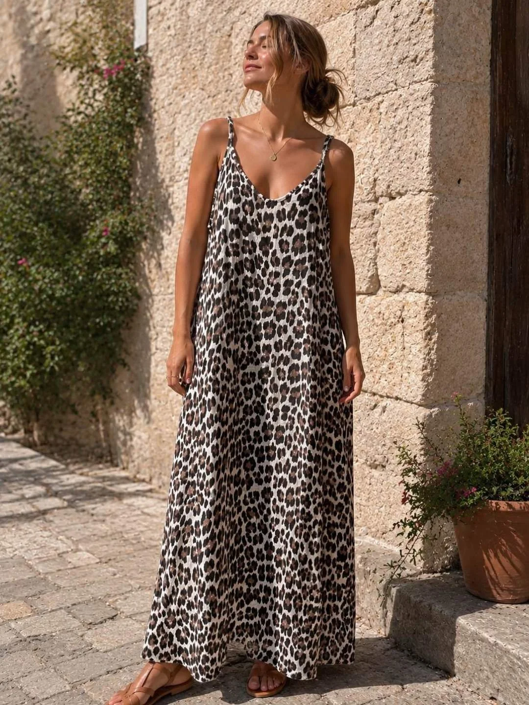 ROBE LEO BRETELLES EN GAZE DE COTON