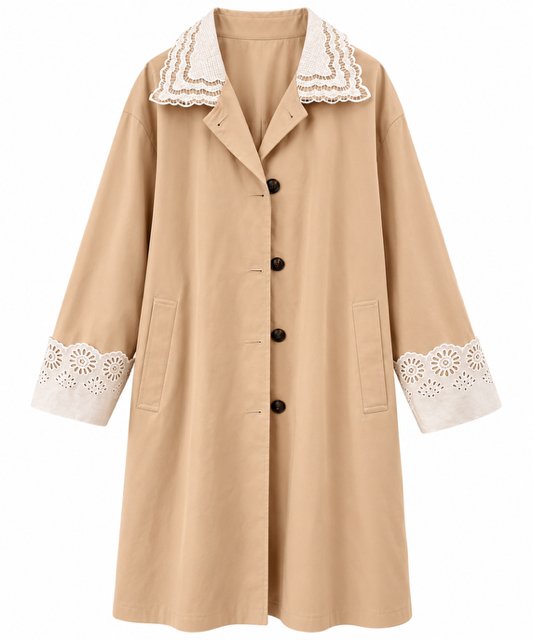 TRENCH COAT DENTELLE BLANCHE