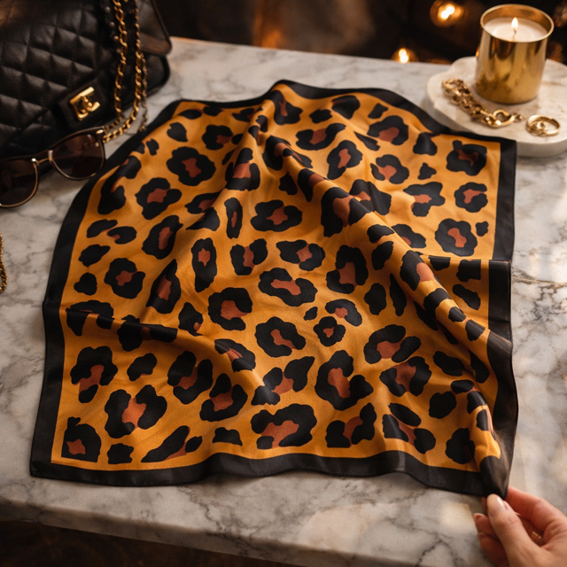 FOULARD LEO CARAMEL