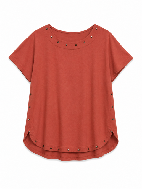 TEESHIRT CLOU TERRACOTTA