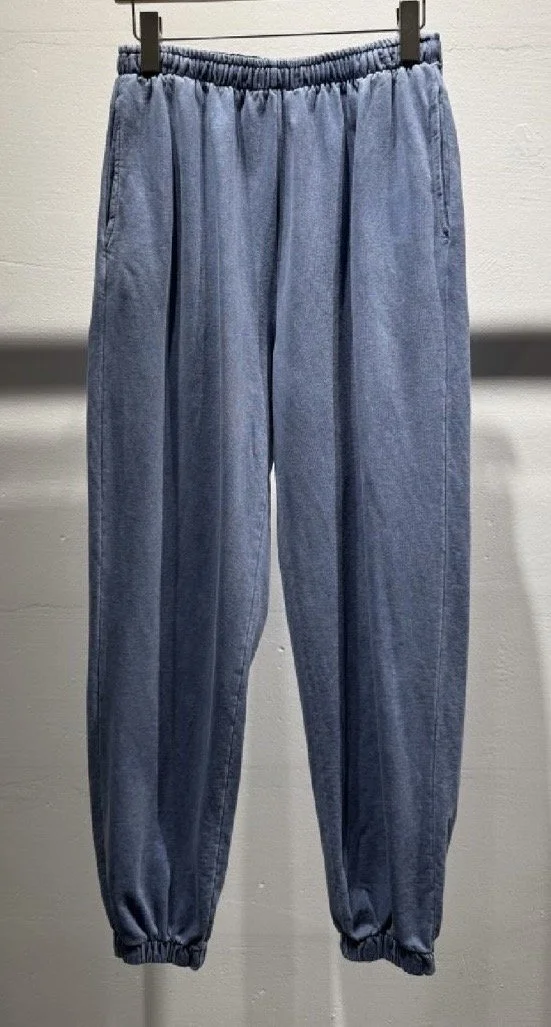 PANTALON COTON VINTAGE BLEU MARINE