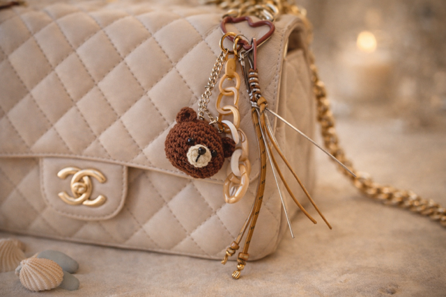 CHARMS GRIS GRIS DE SAC PORTE CLE