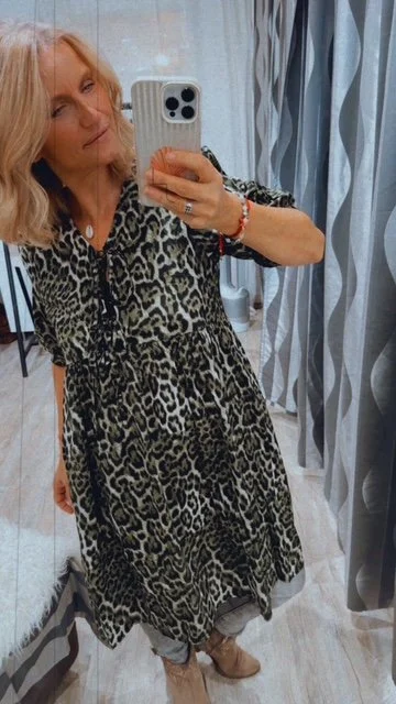 ROBE OU TUNIQUE LEO KAKI