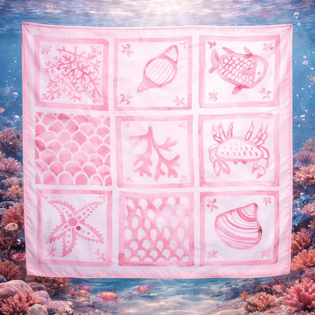 FOULARD OCEAN ROSE