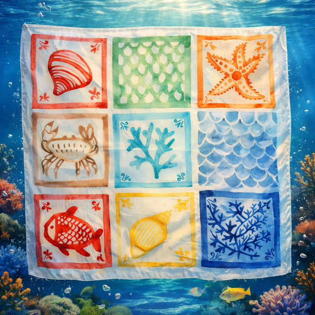 FOULARD OCEAN MULTICOLOR