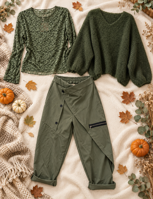 ENSEMBLE 3 PIECES KAKI