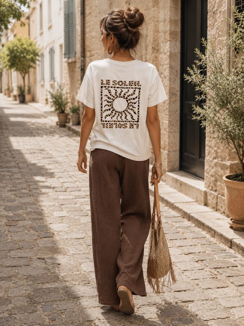 TEESHIRT SOLEIL LEO TAILLE 36/42