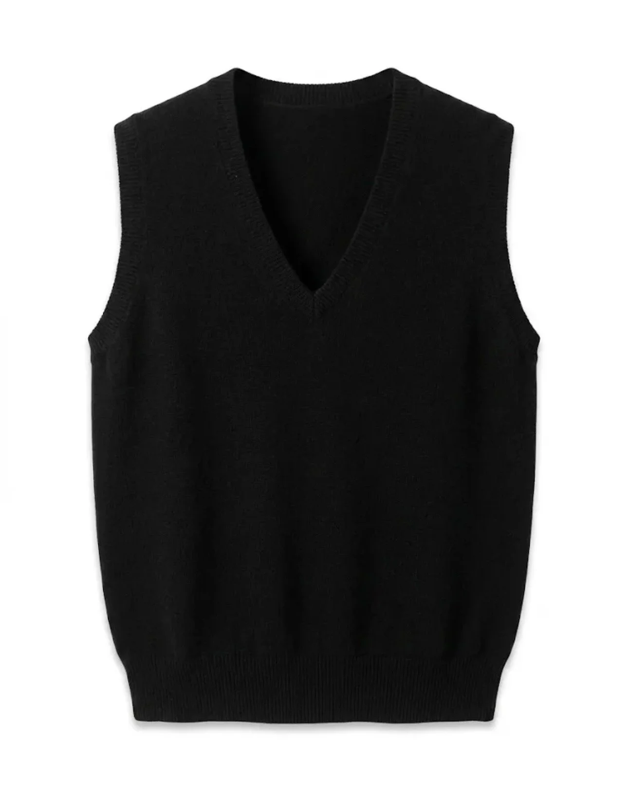 PULL SANS MANCHES NOIR