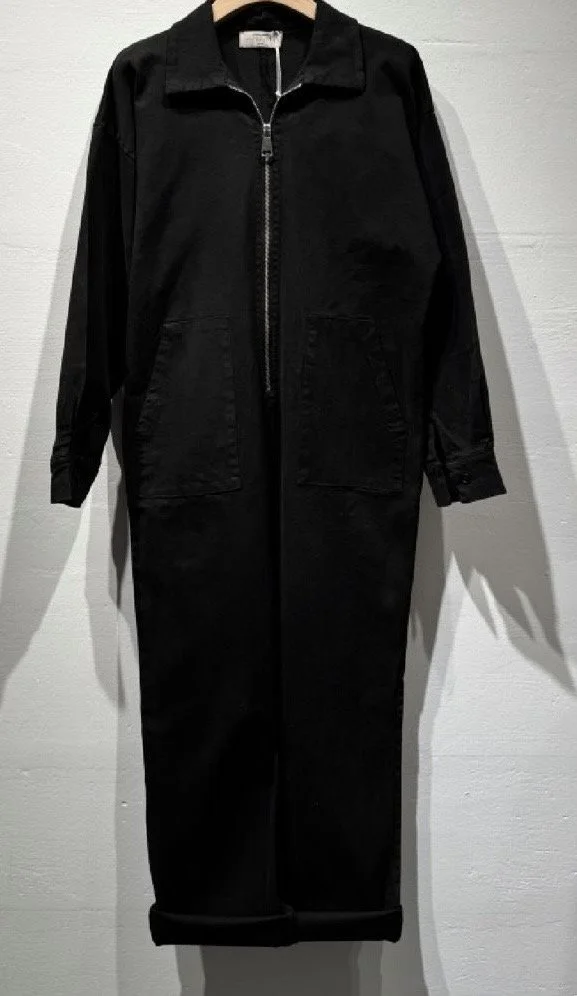 COMBINAISON ZIP NOIRE + CHOKER FLEUR