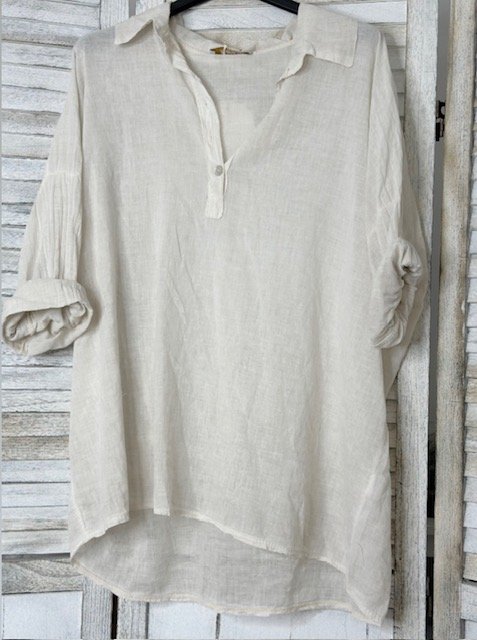 CHEMISE DELAVEE BEIGE