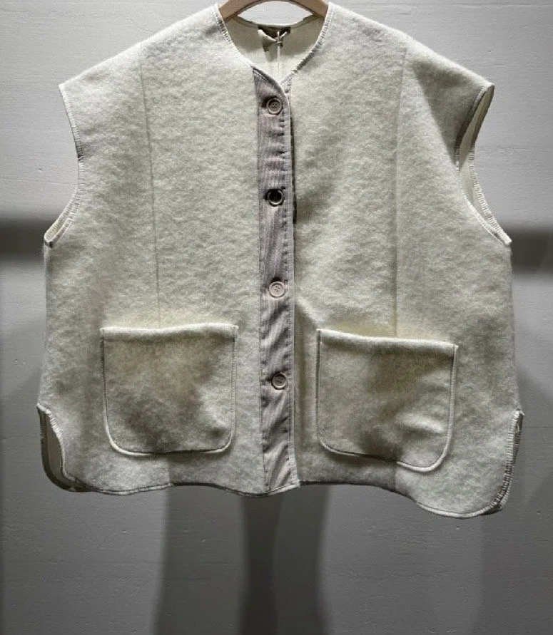 GILET EN FEUTRINE VANILLE