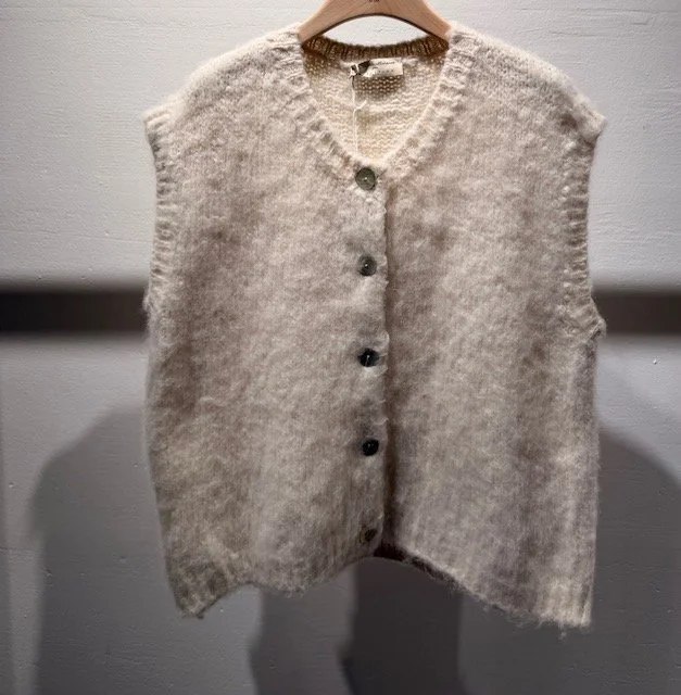 GILET NUAGE SANS MANCHES VANILLE