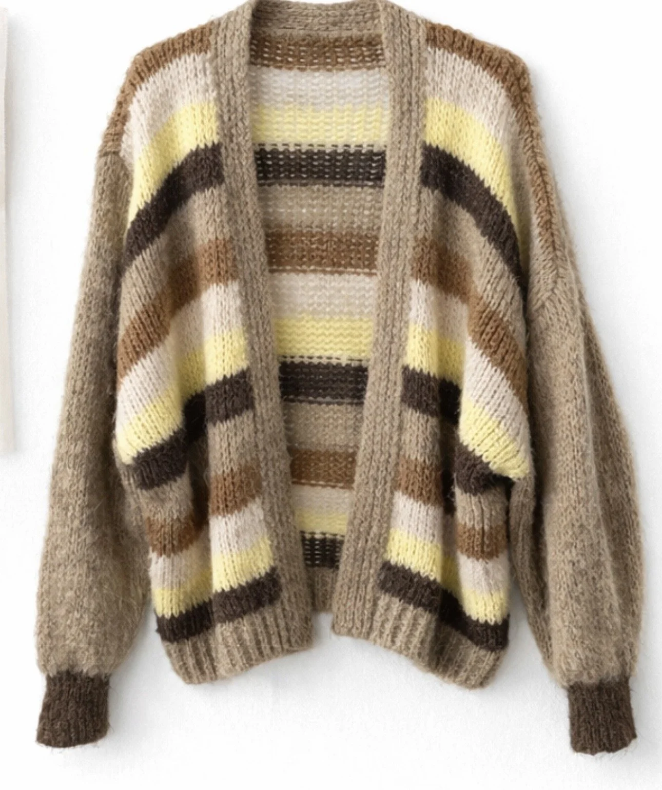 GILET RAYE CHOCO
