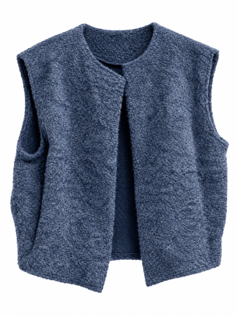 GILET EN FEUTRINE BLEU