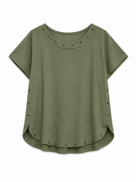 TEESHIRT CLOU KAKI