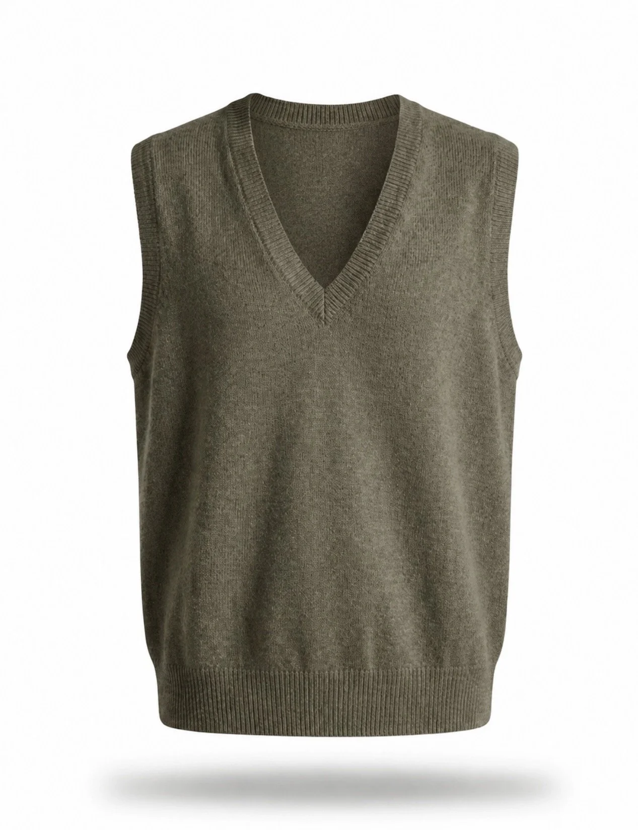 PULL SANS MANCHES KAKI