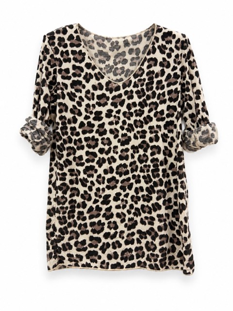 TOP MANCHES LONGUES LEO VANILLE