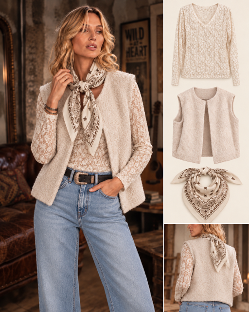 COMBO 3 PIECES VANILLE