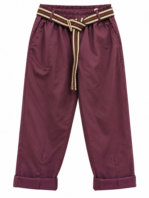 PANTALON MAGIQUE + CEINTURE PRUNE