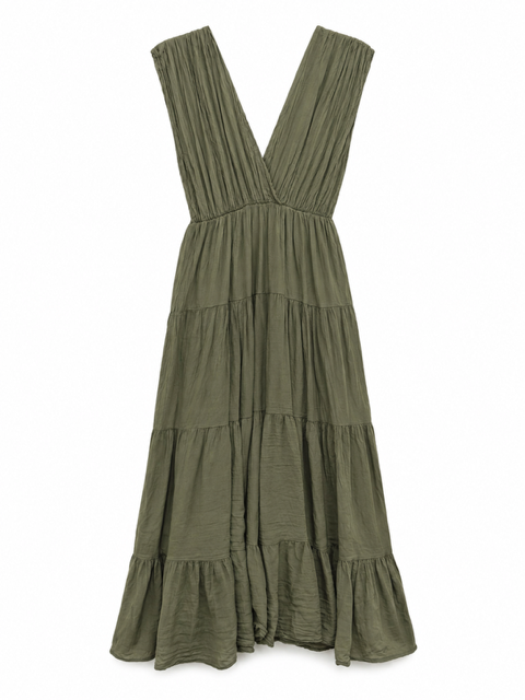 ROBE BRETELLE LARGE KAKI