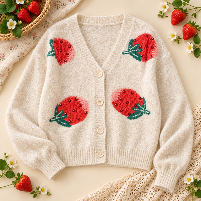 GILET FRAISES