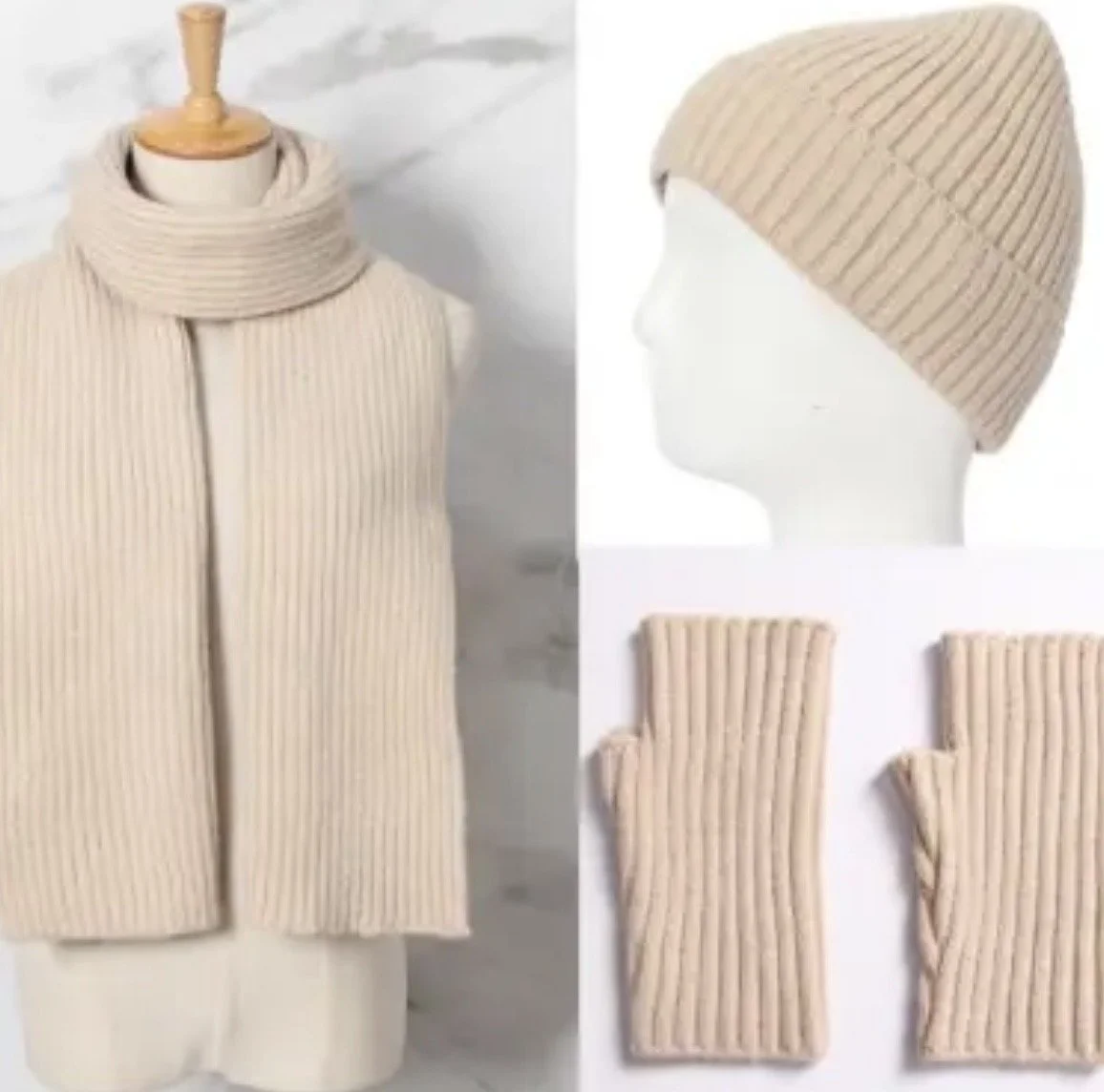 ENSEMBLE 3 PIECES BEIGE CLAIR