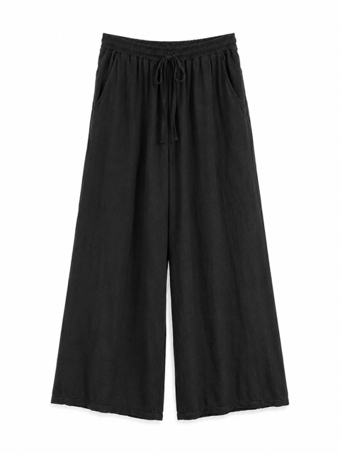 PANTALON EN COTON NOIR