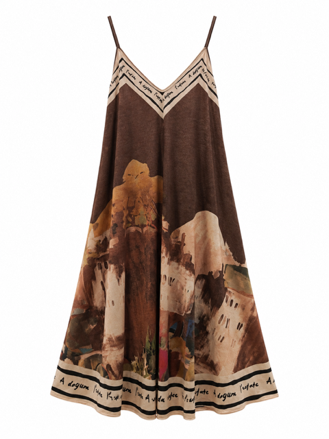 ROBE TOSCANE CHOCOLAT
