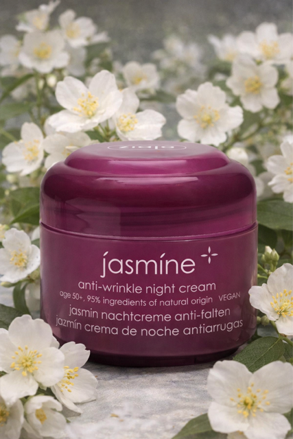 CREME DE NUIT ANTI RIDES AU JASMIN  VEGAN POUR 50+
