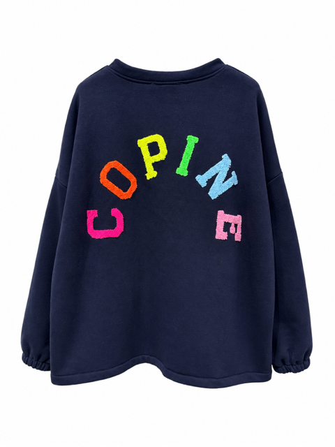SWEAT COPINE BLEU MARINE
