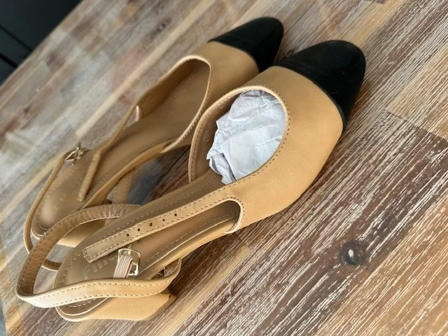 SLING BACK BEIGE TAILLE 40