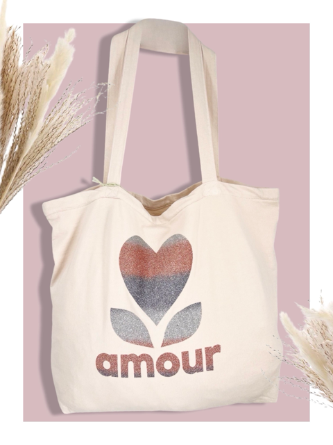SAC AMOUR VANILLE ROSE/ GRIS