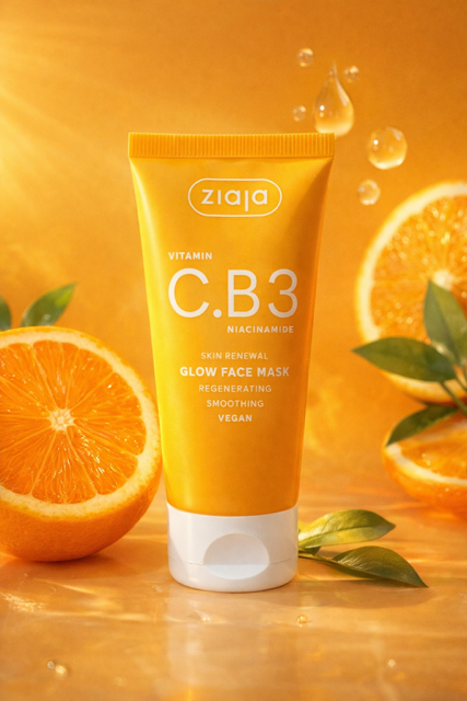 Masque Visage Éclat Vitamine C et Niacinamide VEGAN